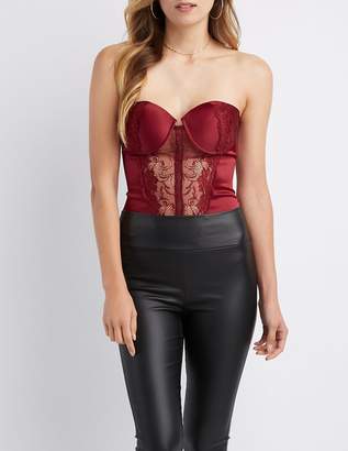 Charlotte Russe Strapless Lace Bustier