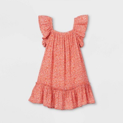 Toddler Girls' Woven Dress - Cat & JackTM Red