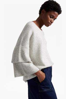 Flossy French Connenction Urban Ruffle Sleeve Jumper