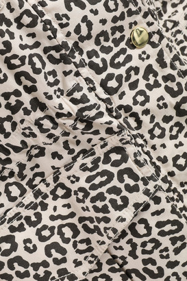 ATM Anthony Thomas Melillo Leopard-print Stretch Cotton-canvas Jacket
