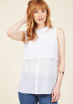 ModCloth Weekday Sophistication Sleeveless Top in XL