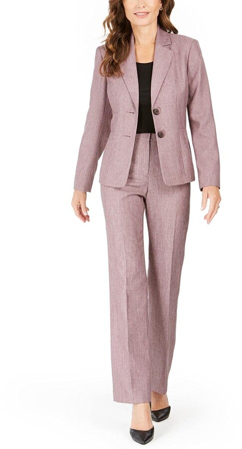Le Suit Womens Plus Size 2 Button Cross Dye Pant Suit Le Suit Women's Suits 50034069-5QE