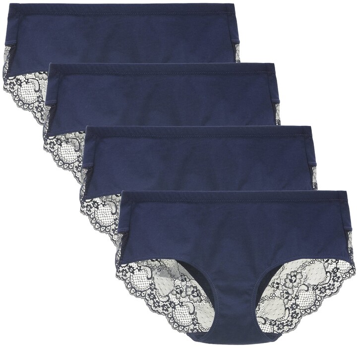 Navy blue cotton knickers Clearance