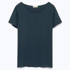 American Vintage Round Neck Jacksonville T Shirt - Medium / White - Black/White/Green