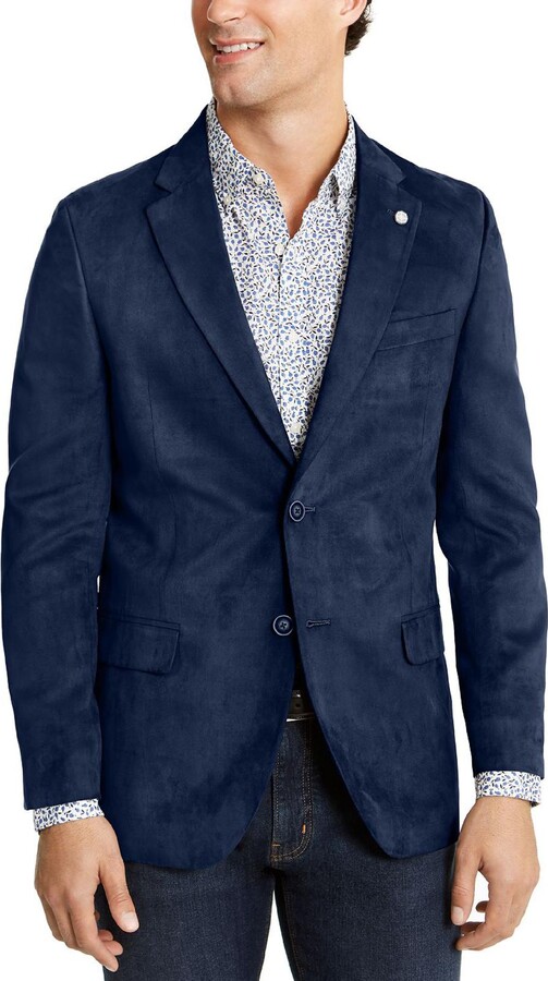 Nautica Mens Modern-Fit Stretch Chambray Sport Coat - ShopStyle