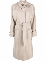Thumbnail for your product : Giorgio Armani Virgin Wool-Blend Hooded Coat