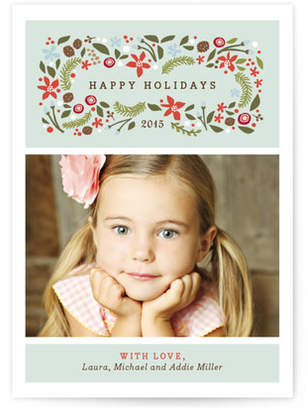 Minted Blushing Christmas Holiday Petite Cards