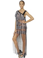 Thumbnail for your product : Missoni Viscose Net With Long Fringed Cover Up
