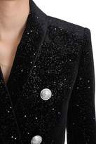 Thumbnail for your product : Balmain Embroidery Strass All Over Double-breasted Blazer