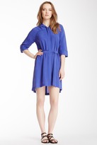 Thumbnail for your product : See by Chloe 3/4 Sleeve Cinched Waist Silk Dress