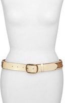 Thumbnail for your product : Lucky Brand Beaded Metallic Leather Belt