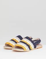 Thumbnail for your product : Lost Ink Multi Fringe Flat Sandals