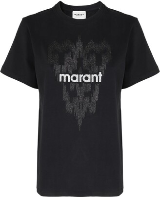 Isabel Marant Étoile Logo Printed Crewneck T-Shirt