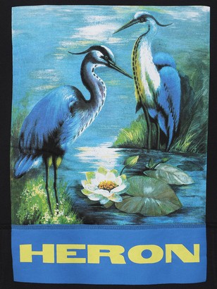 Heron Preston Printed Cotton Jersey Hoodie