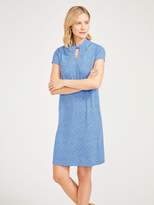 belle mono jacquard dress