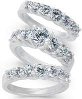 Thumbnail for your product : Macy's Diamond 3-Pc. Bridal Set (2 ct. t.w.) in 14k White Gold