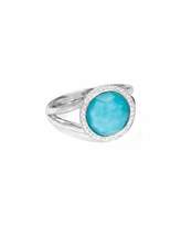 Thumbnail for your product : Ippolita Stella Mini Lollipop Ring in Turquoise Doublet with Diamonds, 0.15