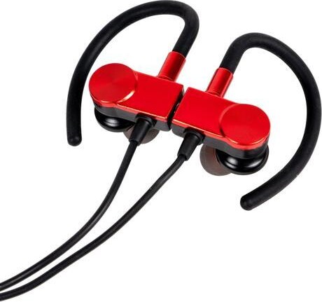 Deco Gear Magnetic Wireless Sport Earbuds Red Carrying Case