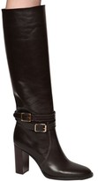 Thumbnail for your product : Gianvito Rossi 85mm Tall Leather Boots W/ Straps