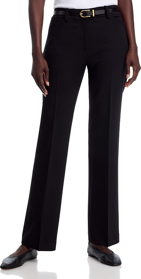 Lafayette 148 New York Reade Mid Rise Straight Pants