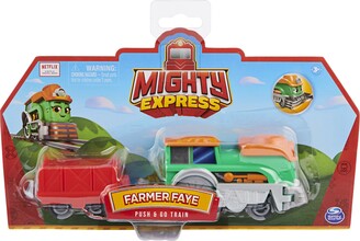 Mighty Express , Farmer Faye Push And Go Toy Train With Cargo Car, Kids Toys For Ages 3 And Up