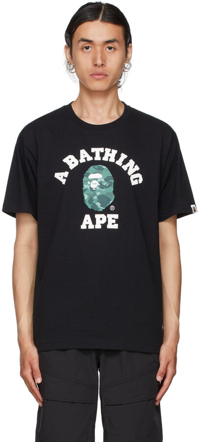 black and green bape shirt