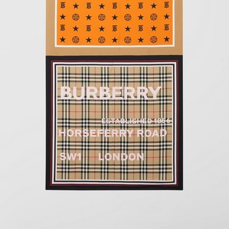 Burberry Montage Print Silk Scarf