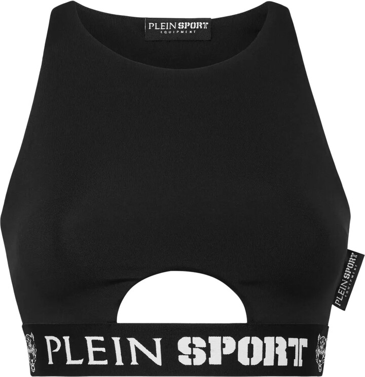 Plein Sport Cut-Out Crop Top