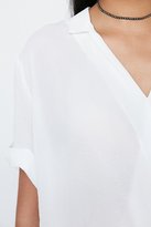 Thumbnail for your product : Silence & Noise Silence + Noise High/Low Surplice Tee Blouse