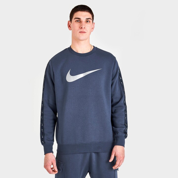 Nike Men's Sportswear Repeat Tape Fleece Crewneck Sweatshirt - ShopStyle