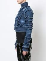 Thumbnail for your product : DSQUARED2 frayed denim jacket