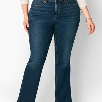 Talbots Plus Size High-Waist Barely Boot Jean - Pioneer Wash/Curvy Fit