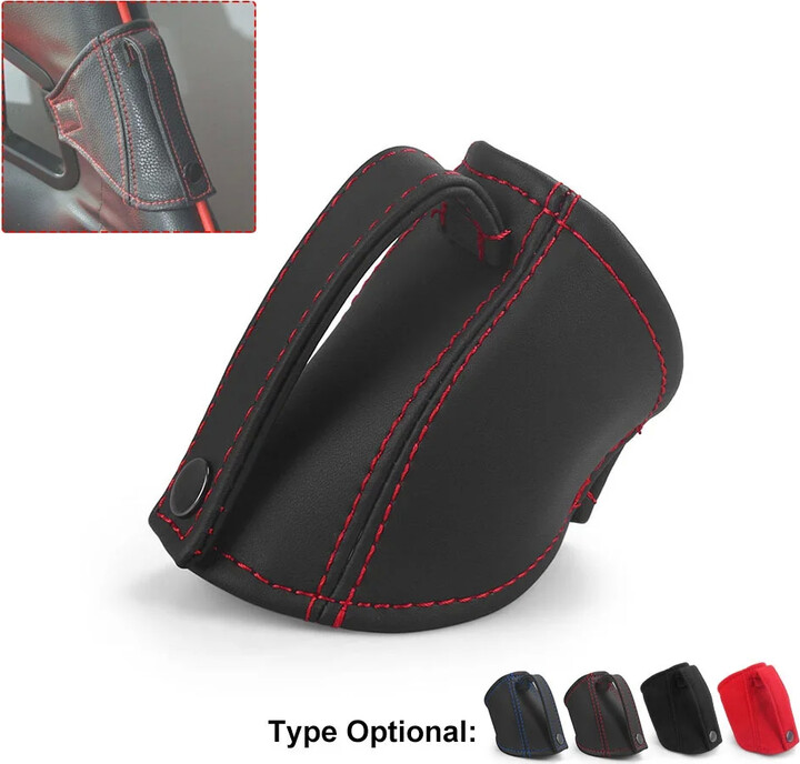 HTJCK JDM Style For BRIDE/RECARO Black Bucket Seat Belt Guide Holder Protector