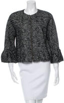 Thumbnail for your product : Lanvin Patterned Collarless Cropped Jacket