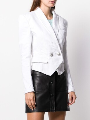 Balmain Double-Breasted Cropped Blazer