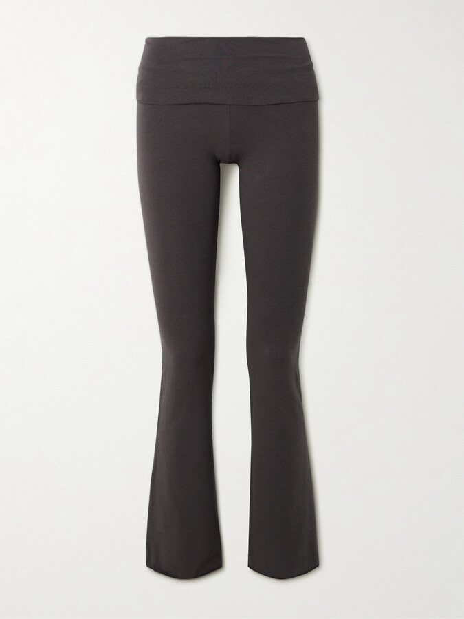 SKIMS - Stretch-cotton Jersey Foldover Pants - Iron