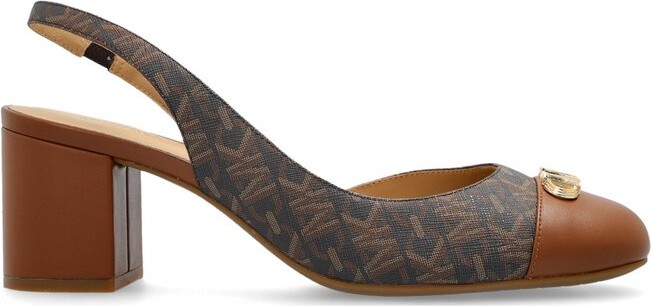 MICHAEL Michael Kors Perla Logo Plaque Pumps