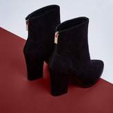 Thumbnail for your product : River Island Womens Black pointed toe block heel ankle boots