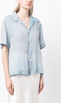 Thumbnail for your product : REJINA PYO Marty short-sleeve silk shirt