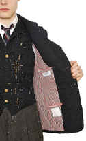 Thumbnail for your product : Thom Browne Destroyed Piping Wool Canvas Jacket