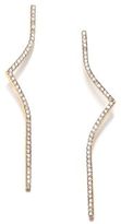 Thumbnail for your product : Paige Novick PHYNE by Elisabeth Diamond & 14K Yellow Gold Long Curved Bar Earrings