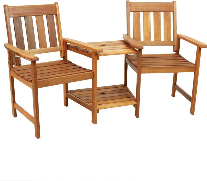 Sunnydaze Decor Sunnydaze Outdoor Meranti Wood with Teak Oil Finish