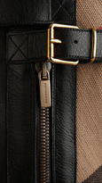 Thumbnail for your product : Burberry Check Detail Belted Leather Boots