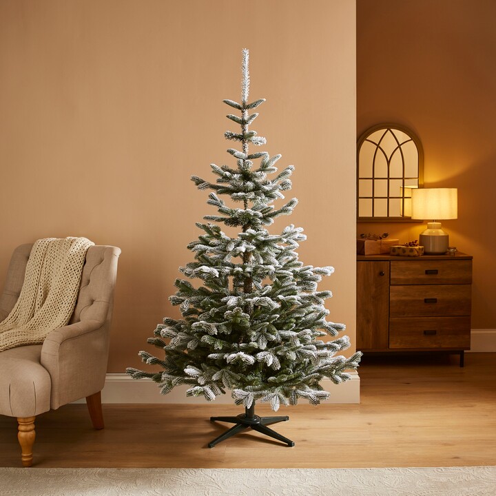 Dunelm 6ft Snowy Nordmann Fir Christmas Tree White - ShopStyle
