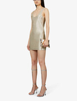 Thumbnail for your product : GAUGE81 Melun metallic-weave stretch-woven mini dress
