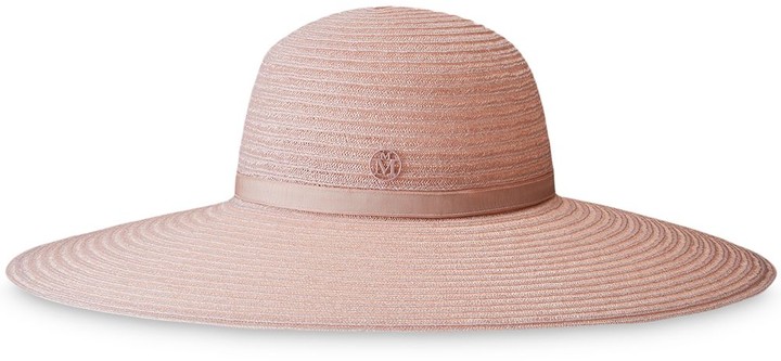 Maison Michel Silk Andre Fedora Hat in Pink Womens Hats Maison Michel Hats 