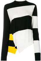 Calvin Klein 205W39nyc asymmetric striped jumper