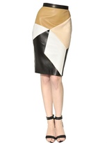 Thumbnail for your product : Givenchy Patchwork Nappa Leather Skirt