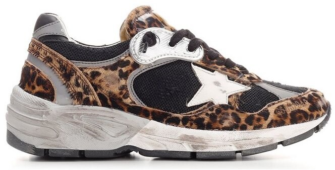 leopard athletic sneakers