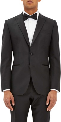 Jaeger Wool Mohair Regular Fit Dress Suit Jacket, Black